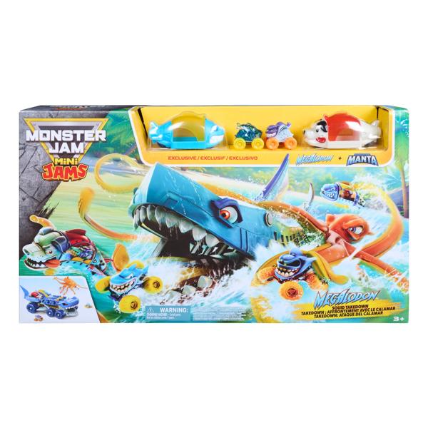 Monster Jam Mini Jams Megalodon Squid Takedown Playset&nbsp;