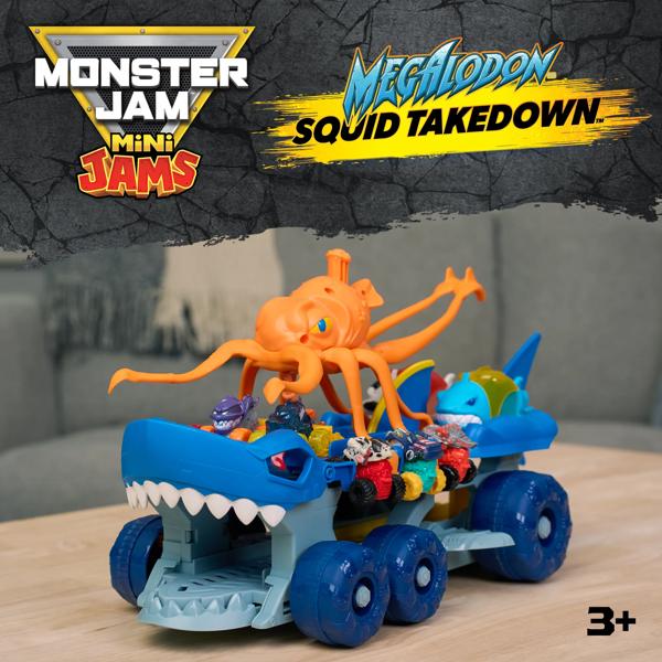 Monster Jam Mini Jams Megalodon Squid Takedown Playset&nbsp;