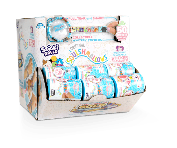 Sticki Rolls Squishmallows Sticki Band Capsule Assorted