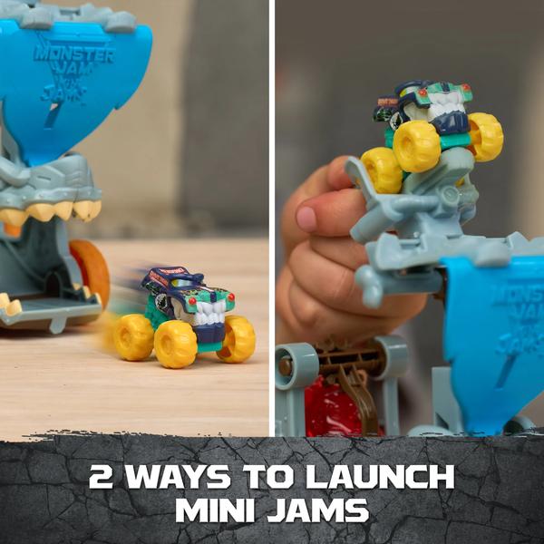 Monster Jam Mini Jams Megalodon Barnacle Blaster Ship Playset