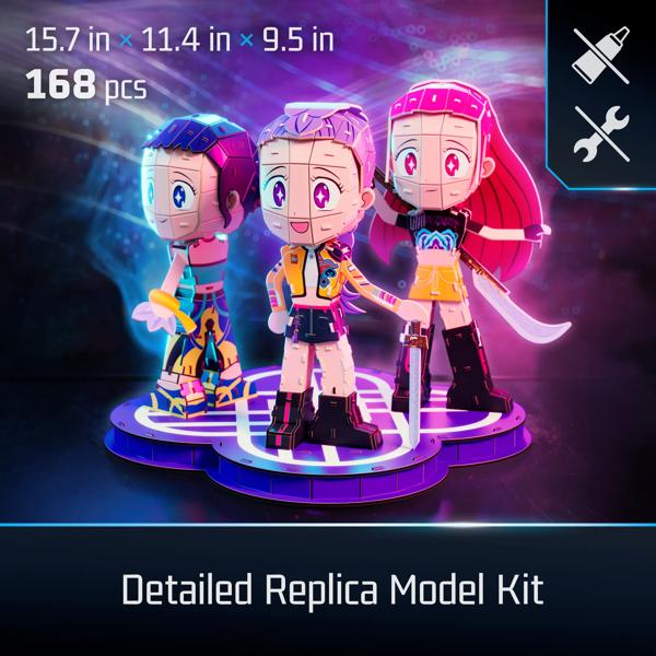 4D Build, KPop Demon Hunters HUNTR/X Chibi 3D Puzzle