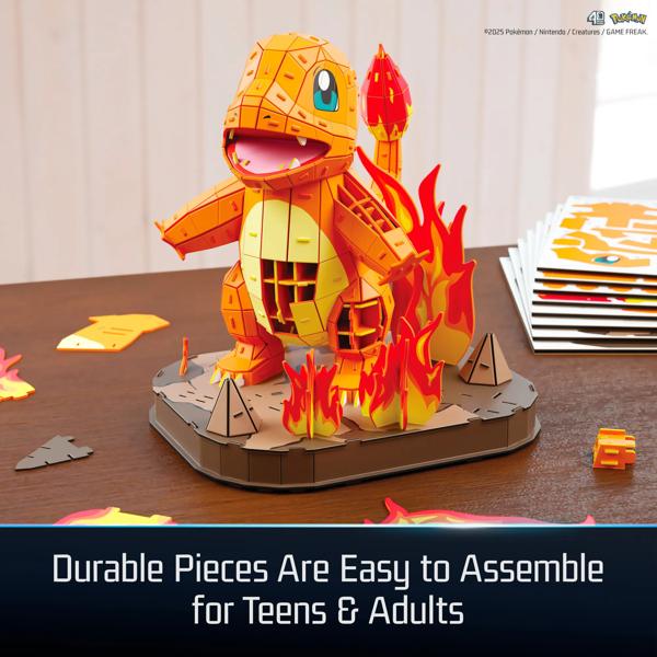 4D Build Pokémon Charmander 3D Model Kit