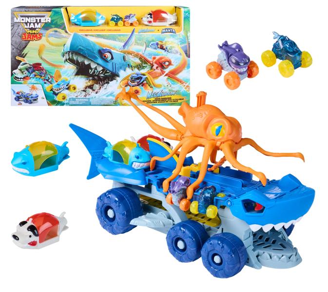 Monster Jam Mini Jams Megalodon Squid Takedown Playset&nbsp;