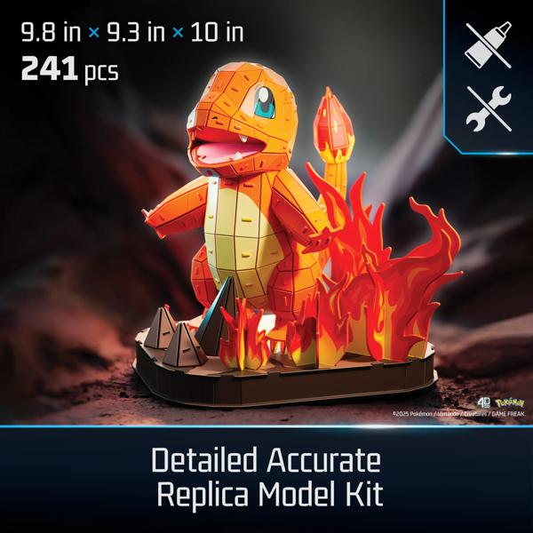 4D Build Pokémon Charmander 3D Model Kit