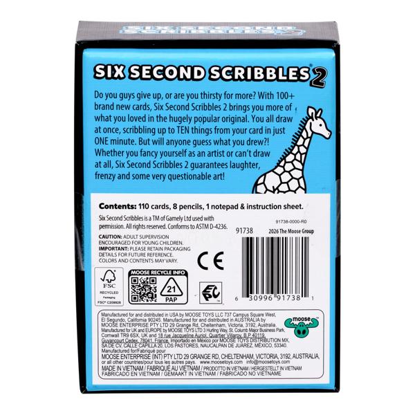 SIX SECOND SCRIBBLES 2 – The Fastest Drawing Game in the World (Probably)