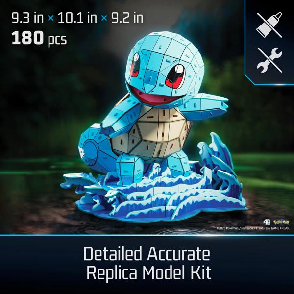 4D Build Pokémon Squirtle 3D Model Kit