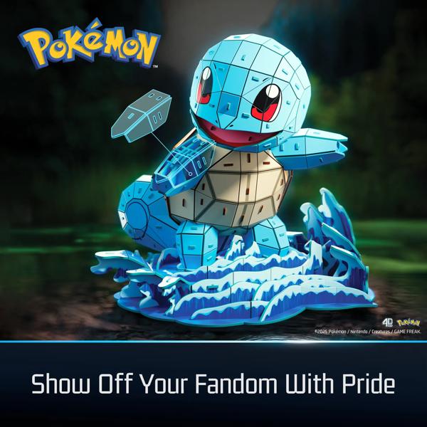 4D Build Pokémon Squirtle 3D Model Kit
