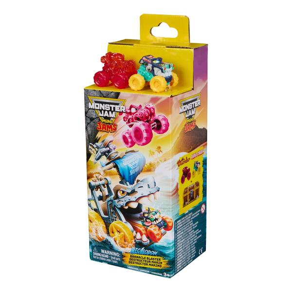 Monster Jam Mini Jams Megalodon Barnacle Blaster Ship Playset