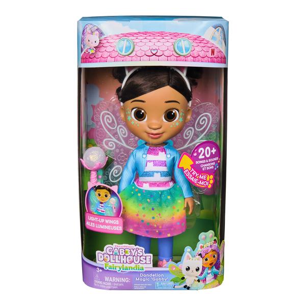 Gabby’s Dollhouse Fairylandia Dandelion Magic Gabby Doll with Light-Up Wings