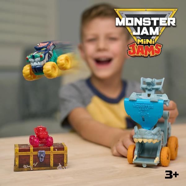 Monster Jam Mini Jams Megalodon Barnacle Blaster Ship Playset