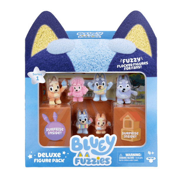 Bluey Fuzzies Deluxe Figure Pack