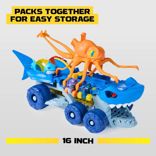 Monster Jam Mini Jams Megalodon Squid Takedown Playset&nbsp;
