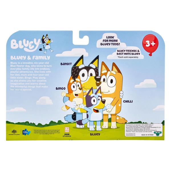 Bluey The Sleepover Figure 4-Pack