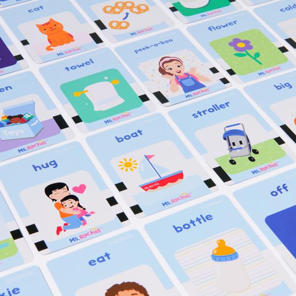 Ms. Rachel Official First Words Talking Flash Cards with Electronic Reader