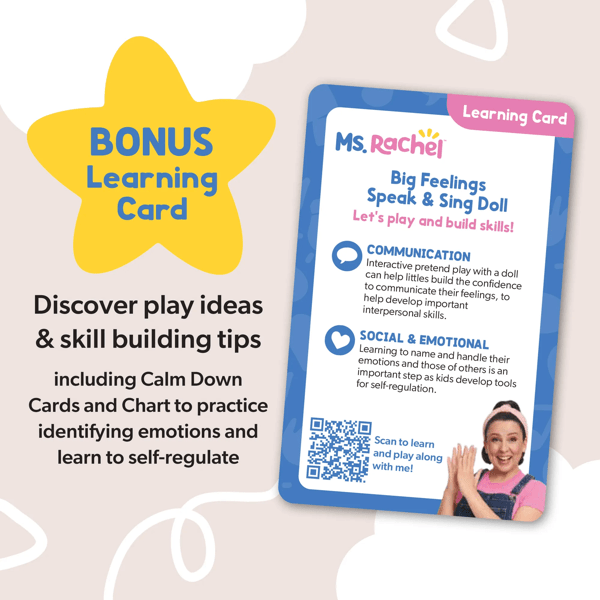 Ms. Rachel Big Feelings Speak & Sing Doll