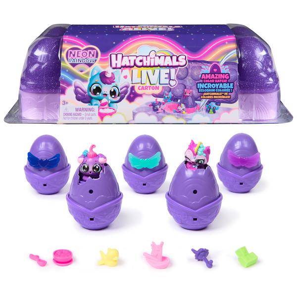 Hatchimals Alive Neon Rainbow Carton