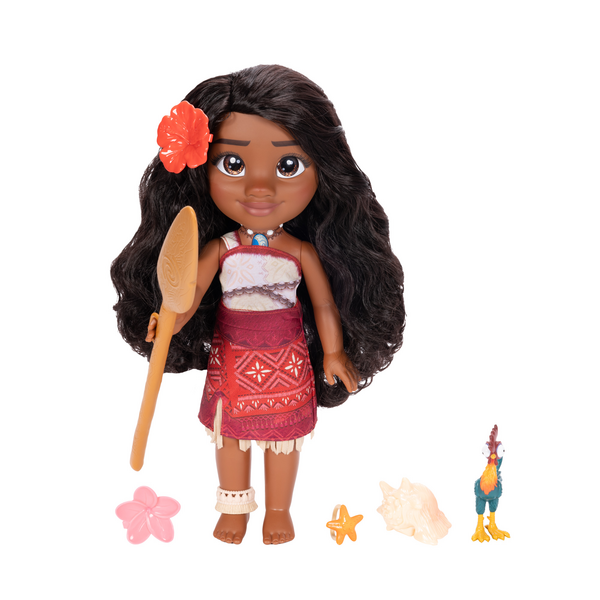 Disney Moana 2 My Singing Friend 14″ Moana Doll & Heihei