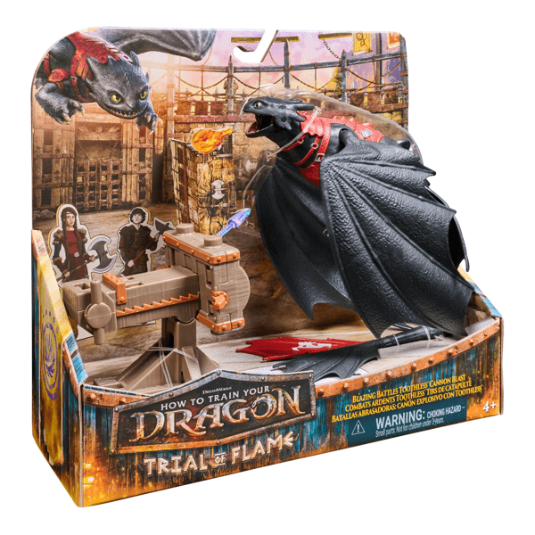 Dreamworks Dragons Blazing Battles Toothless Cannon Blast Playset