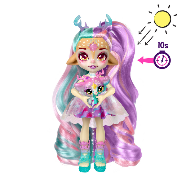 Magic Mixies Pixlings Galaxy Hair Doll Deerlee