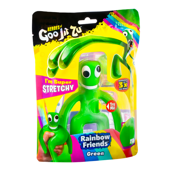 Heroes of Goo Jit Zu Goo Rainbow Friends Blue and Green Squishy