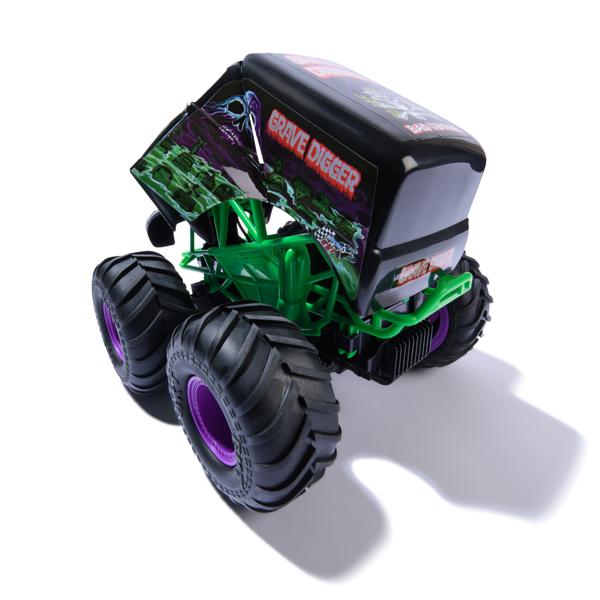 Monster Jam Smash & Bash Grave Digger RC Vehicle,