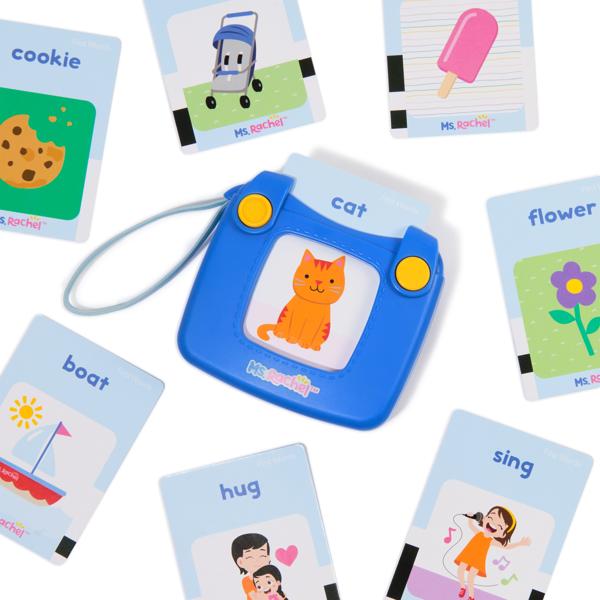 Ms. Rachel Official First Words Talking Flash Cards with Electronic Reader