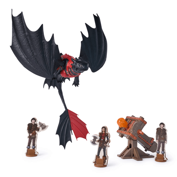 Dreamworks Dragons Blazing Battles Toothless Cannon Blast Playset