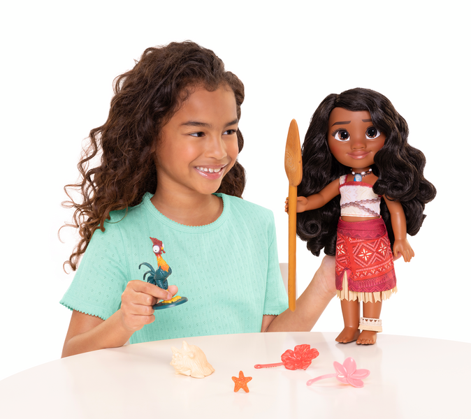 Disney Moana 2 My Singing Friend 14″ Moana Doll & Heihei