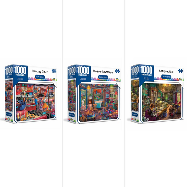 Crown Charm Series Puzzle 1000 Piece – Assorted