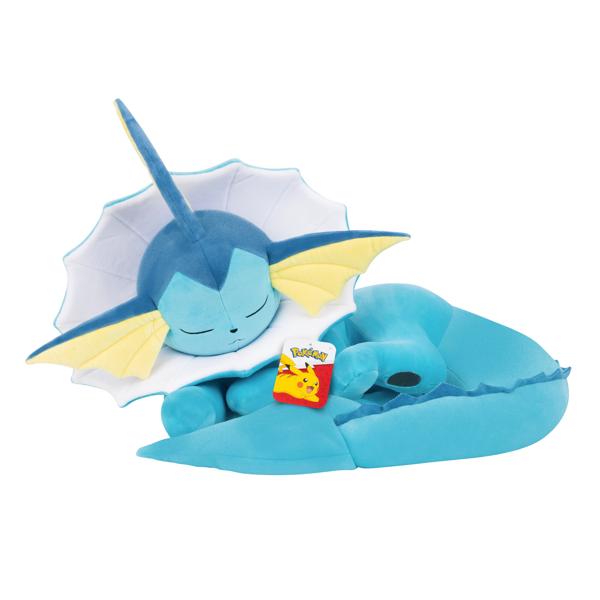 Pokemon Vaporeon Sleeping Plush - 18-Inch Premium Plush in Sleeping Pose