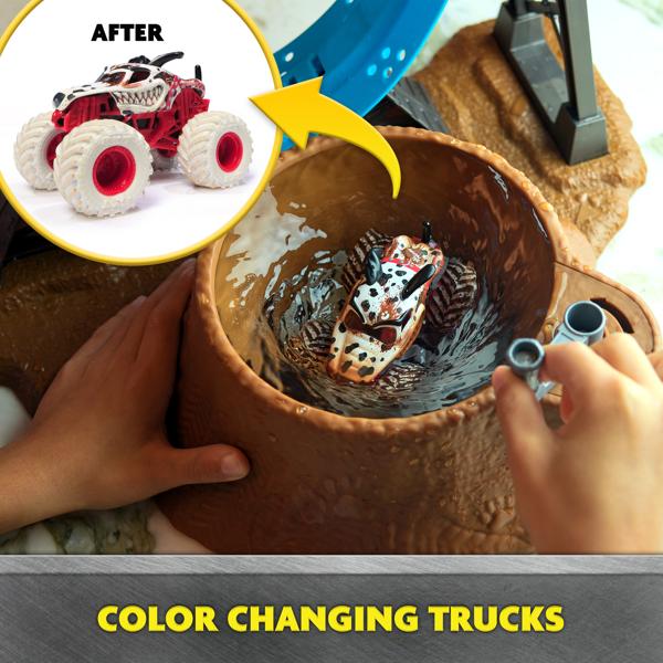 Monster Jam Truck Mud Blasters Truck Wash Playset