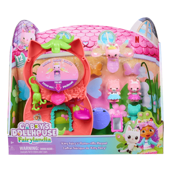 Gabby's Dollhouse Kitty Fairy’s Flutter-riffic Playset