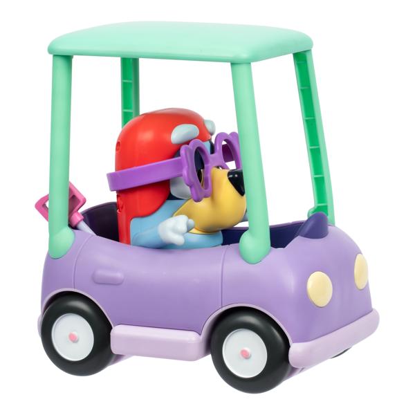 Bluey Chat Mates Figure & Vehicle – Grannies Car with Janet