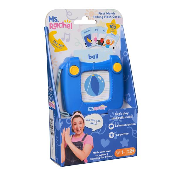 Ms. Rachel Official First Words Talking Flash Cards with Electronic Reader
