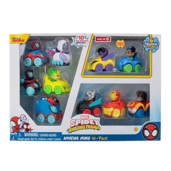 Spidey and his Amazing Friends 10 Pack Amazing Mini Vehicles