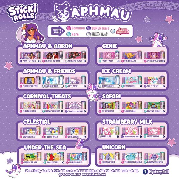 Sticki Rolls x Aphmau  Limited Edition Pendant & Bracelet Set 