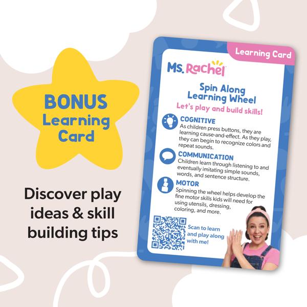 Ms. Rachel Official Spin Along Learning Wheel