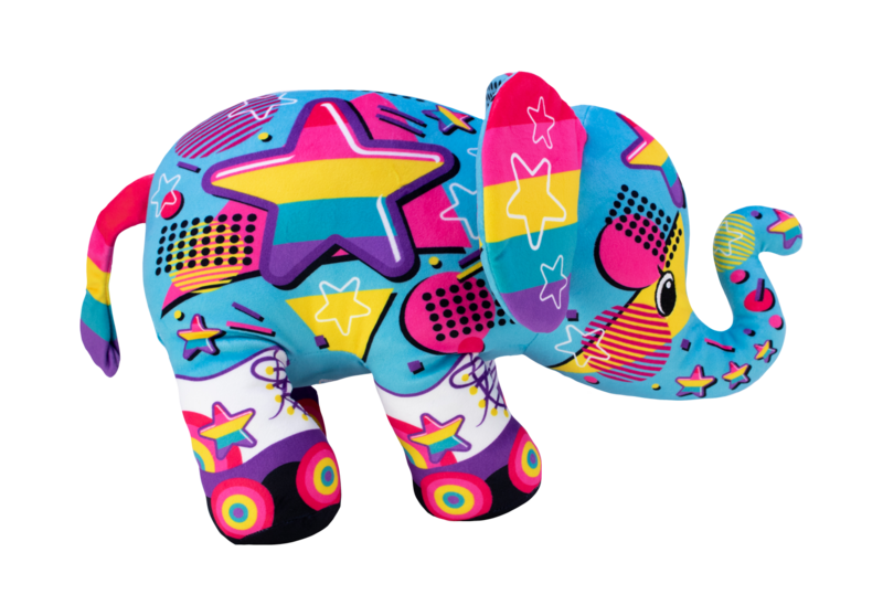 POP Art Soft Elephant Mammoth Fuchsia Series