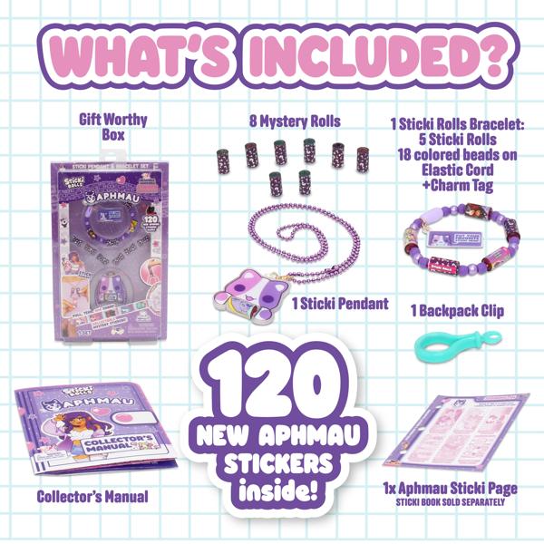 Sticki Rolls x Aphmau  Limited Edition Pendant & Bracelet Set 