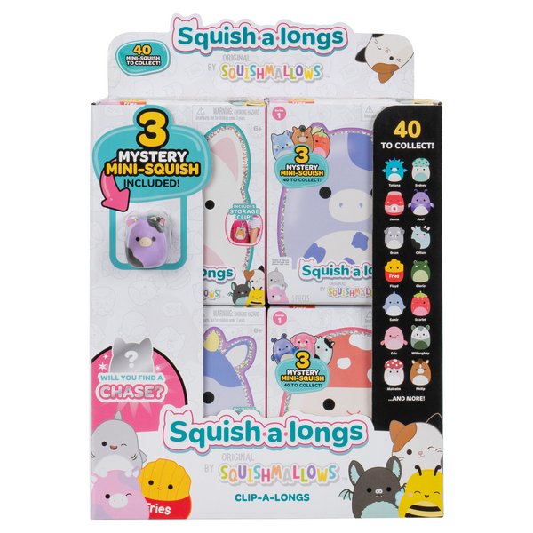 Squish-a-longs Clip & Go – Series 1 Assortment