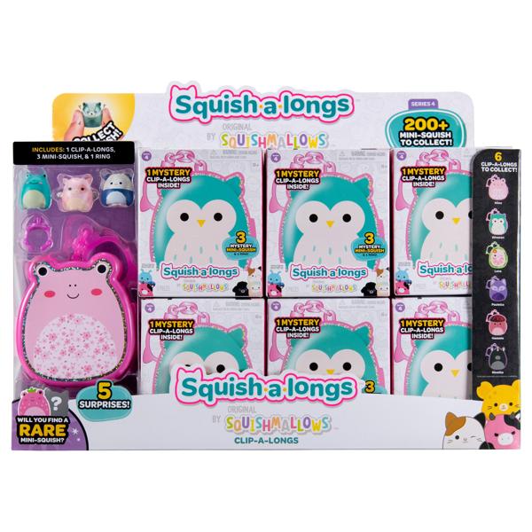 Squish-a-longs Clip-a-longs Pack – Series 4 Assortment