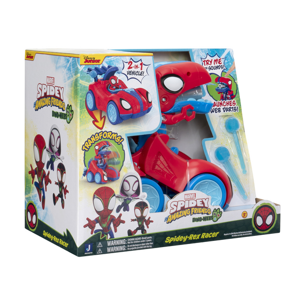 MARVEL Spidey and His Amazing Friends Spidey-Rex Racer