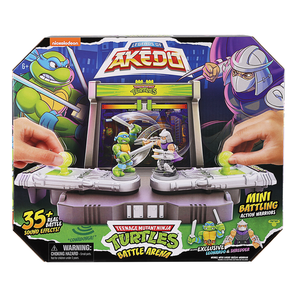 Akedo Teenage Mutant Ninja Turtles Mini Battling Warriors Battle Arena