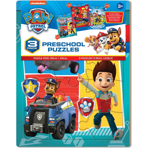 PAW Patrol 3 Pack Frame Tray Puzzles 
