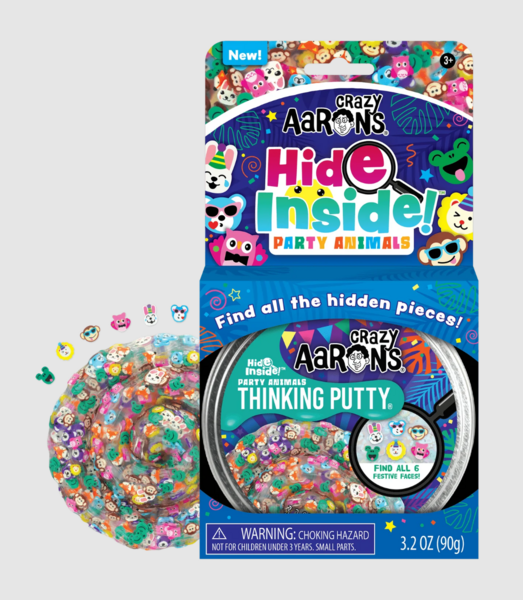Crazy Aarons Hide Inside – Party Animals Thinking Putty