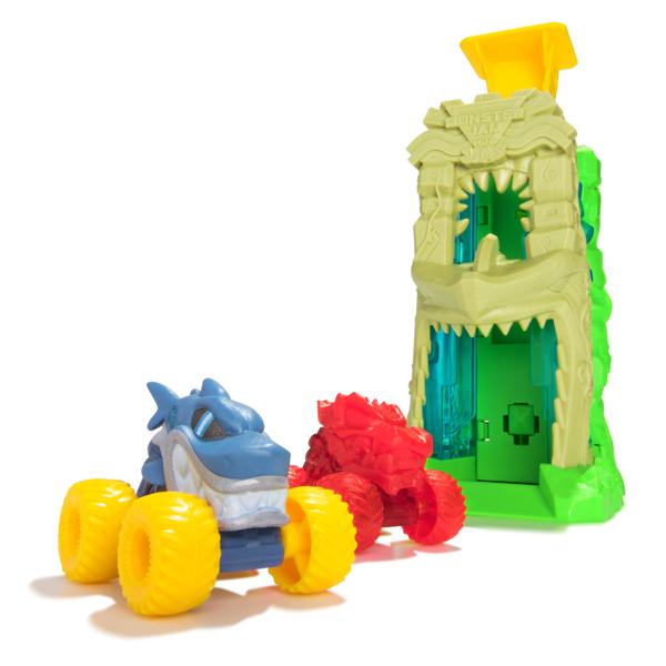 Monster Jam Mini Jams, Megalodon Jungle Blaster Launcher Playset
