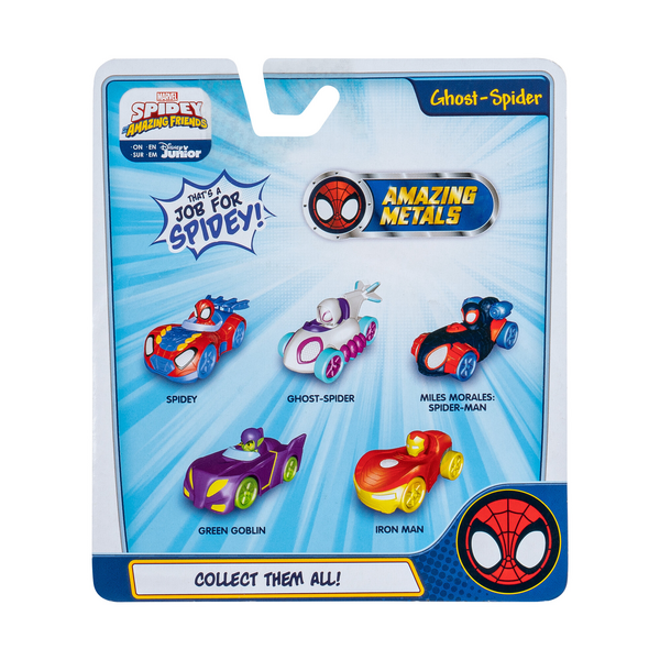 Marvel’s Spidey and His Amazing Friends Amazing Metals Diecast Vehicles Assortment