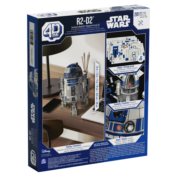 4D Build Star Wars R2-D2 Cardstock Model Kit 