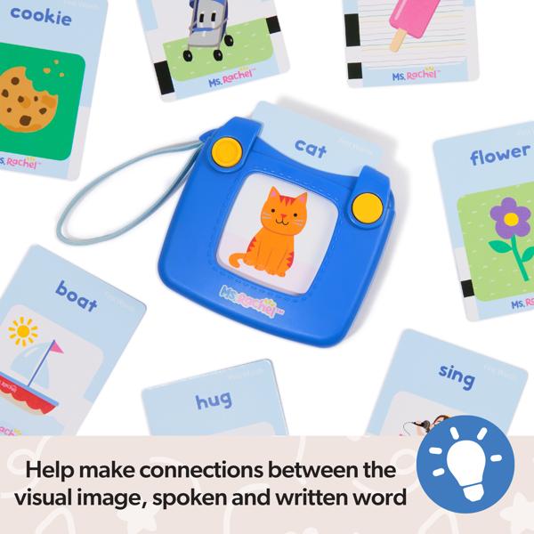 Ms. Rachel Official First Words Talking Flash Cards with Electronic Reader