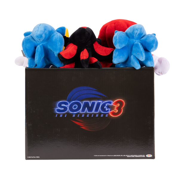 Sonic The Hedgehog 3 Movie 9-inch Plush Assorted